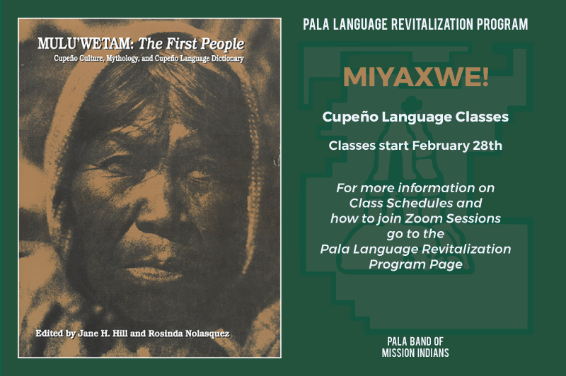 Pala Band of Mission Indians PBMI Pala Language Revitalization Program 2022