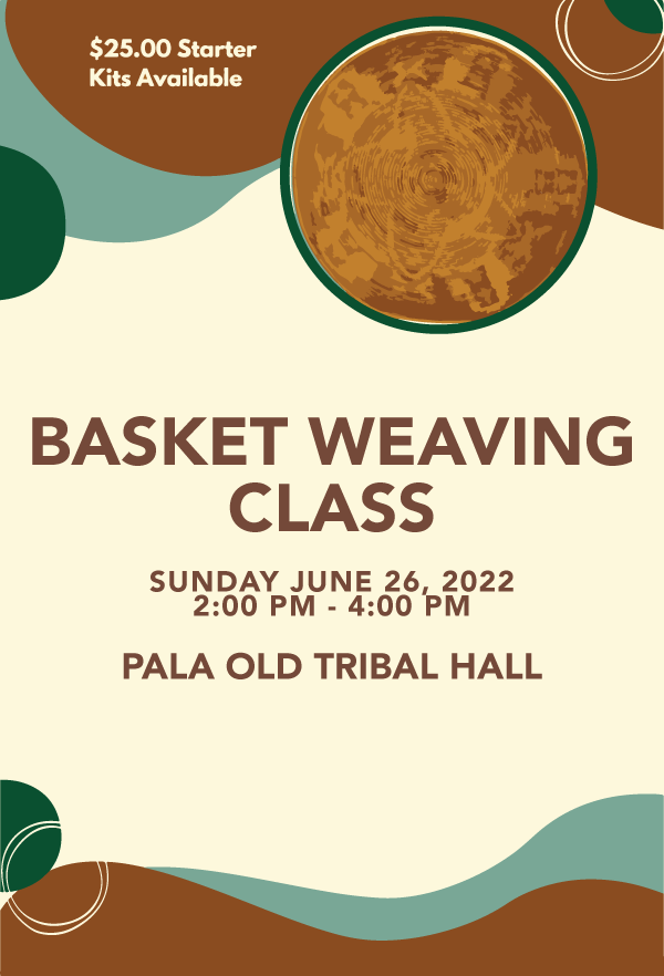 Pala Band of Mission Indians Pala Cupa Cultural Center Basket Weaving Class Old Tribal Hall
